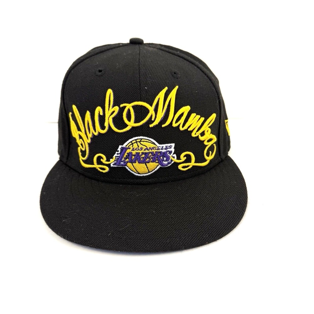 Black Mamba Hat 7 1/4 New Era Los Angeles LA Lakers Cap 59Fifty Kobe Bryant Rare